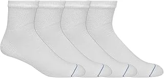 Dr. Scholl's Men's 4 Pack Diabetic and Circulatory Non Binding Ankle Socks, 0, L