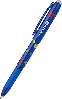 Atlas Erasable Pen, 0.7 mm Point Size, Blue