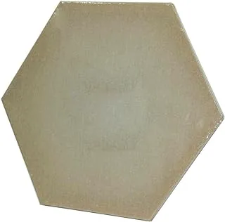 Hexagon Stretched Burlap Canvas, 30 Cm - 100% Natural Jute, Transparent Gesso Primed Blank Stretched Canvases for Oil & Acrylic Painting, Arts & Craft Projects, Wedding & Home Decoration