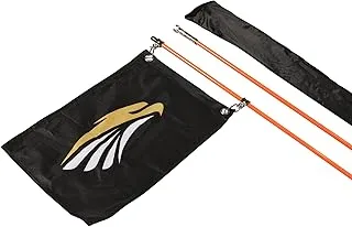 Black Hawk Customs 9ft Off-Road Flag Pole Orange, Essential-Series Quick Relese, Center Split With Carry Bag