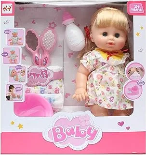 H&H Drink & Wet Potty Training Doll For Girls, Multi Color- Drink & Wet Potty Training Doll For Girls, Multi Color