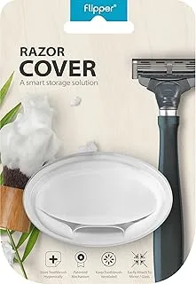 Flipper Hygienic Razor Cover with Suction Cups - White