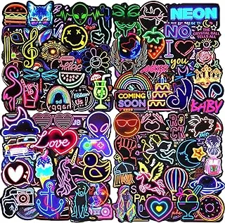 Mumoo Bear VSCO Vinyl Stickers Waterproof Cool Neon Aesthetic Decals Sticker Set for Bicycle Skateboard Motorcycle Car Laptop MacBook iPad Pack of 200