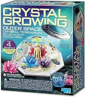 4M | Crystal Growing | Outer Space Crystal Terrarium | Grow your own Crystals | For Kids ages 10+