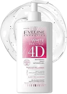 Eveline Cosmetics White Prestige 4D Whitening Daily Intimate Gel | Infused with Lactic Acid and Camomile Extract | Ideal for all Skin Types including Sensitive | 250ml