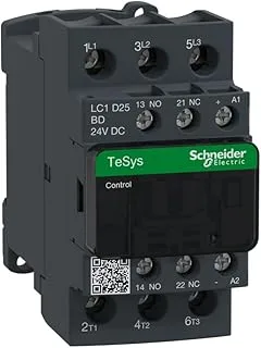 موصل Schneider Electric TeSys D - 3P(3 NO) - AC-3 - <= 440 فولت 25 أمبير - 24 فولت تيار مستمر