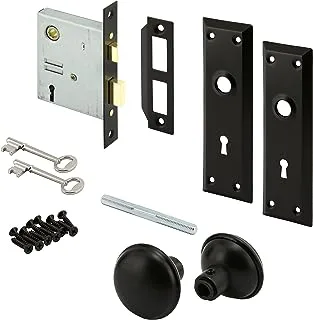 Prime-Line E 2798 Mortise Lock Set, Matte Black