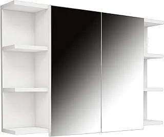 Bravo Base Cabinet Shelfs On Sides - 100 cm, White - 60 cm x 100 cm x 16 cm