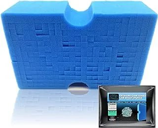 Sudz Budz Premium Jumbo Foam Grid Car Wash Sponge 1pc | Anti-Marring Sponge for Soap and Rinseless Washing | Cross-Cut, Easy Grip, Large Sponge | Durable, Soft, Scratch-Free Car Cleaning and Detailing