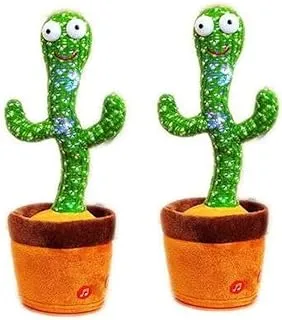 2-Piece Electric Dancing Cactus Plant Toys