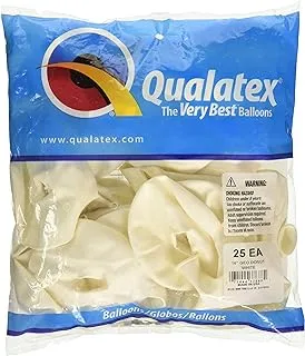 Qualatex 37688 بالون لاتكس، مطاط، أبيض