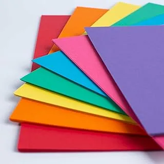 BPA® Paper (Pack of 50 Sheets) A4 Card - Rainbow Coloured Card multicolor sheets