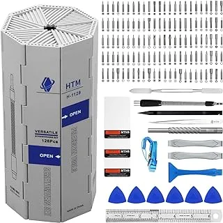 HengTianMei 128 in 1 Precision Screwdriver Set Professional Magnetic Repair Tool Kit for Computer, Laptop, Xbox, Macbook, Game Console (H1128)