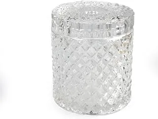 ECVV Candle Cup Jars with Lids Apothecary Bottles Apothecary Jars with Lids Delicate Candlestick Crystal Candy Jar Empty Candle Jars Containers with Lids Glass