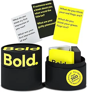 Bold - Conversation and Question Card Game - 3 Decks & 300+ Questions - Fun Ice Breaker, Relationship and Couples Gifts, Date Night Idea or Dating Cards - Ideal Adult Games or Couple Cards