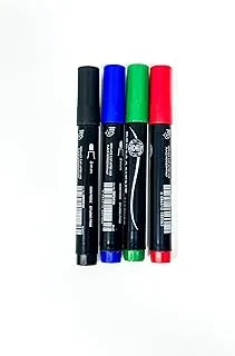 Sadaf Permanent Marker 4-Pieces Set, Multicolor