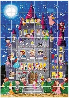 Ludattica Giant Puzzle: The Castle of the Fairies - 48-Piece Set - Enchanting Jigsaw Adventure - Enchanting and Adventure - Family Entertainment - Learning and Interactive