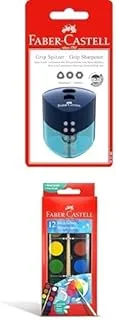 Faber-Castell Sharpener Double Hole Assorted + WATERCOLORS 12 COLOR