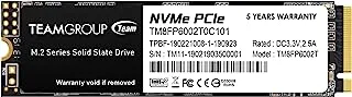 TEAMGROUP MP33 2TB SLC Cache 3D NAND TLC NVMe 1.3 PCIe Gen3x4 M.2 2280 Internal Solid State Drive SSD (Read/Write Speed up to 1,800/1,500 MB/s) Compatible with Laptop & PC Desktop TM8FP6002T0C101