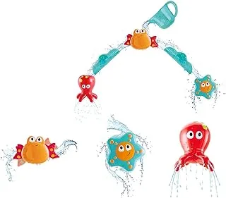 Hape Bath Cascade | Suction Cup Dancing Sea Creature Bath Time Play Set | Teaches Children Sea Creatures | Bath Toys For Toddlers | Suitable For Ages 2 Years & Up