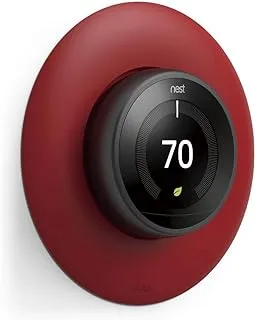 غطاء لوحة الحائط Elago للوحة الحائط Google Nest Thermostat المتوافقة مع Nest Learning Thermostat 1st/2nd/3rd (أحمر)