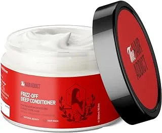 The Hair Addict | Frizz Off Deep Conditioner 250ml - Maximum Moisture, Rejuvenation & Frizz-Free Hair | Fights Humidity Induced Frizz | 0% Sulfates, Silicones, Parabens