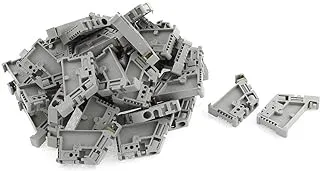 50Pcs 35mm DIN Rail Terminal Block End Stopper Mounting Clips