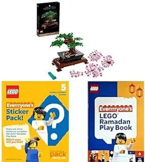 LEGO® Icons Bonsai Tree 10281 مع كتاب LEGO وملصقات LEGO Surprise!