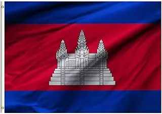 BPA® Cambodia Flag For Indoor Outdoor Home, Office & Events (80x140cm)