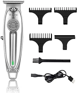 Kemei Original KM-1949 Professional Rechargeable and Cordless Hair Clipper Runtime: 120 min Trimmer for Men (Silver)