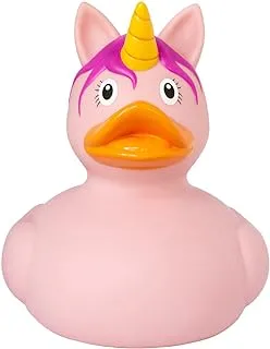 Lilalu Bath Toy Unicorn Duck Pink : Bath time fun - Kids bath toy - Themed duck - Floating toy - Water-friendly toy