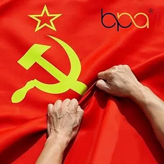 BPA® Union of Soviet Socialist Republics National Flag with Brass Grommets, 3 Foot x 5 Foot Size, Multicolor