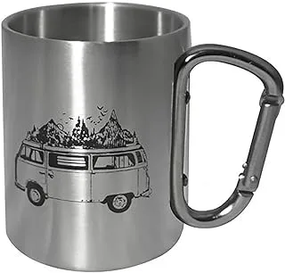 كوب Orcamp Steel Mug، رمادي، محمول وسهل الاستخدام معدات التخييم في الهواء الطلق للمقصورة، RV، المطبخ، الصيد وحقائب الظهر