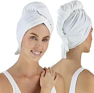 Hair RePear Ultimate Hair Towel - Anti Frizz Absorbent Premium Cotton Product to Enhance Your Healthy Natural Hair Perfect for Plopping Wrapping Scrunching Curly Wavy or Straight Hair - Large 29x45in