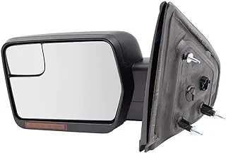 Brock Drivers Power Side View Mirror Heated Signal Reflector Spotter Glass fits 09-14 F-150 Pickup Truck replaces BL3Z17683CA FO1320407