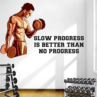 BPA 'Gym - Fitness - Bodybuilding - Office - Sports - Workout - Boxing - Inspirational - Motivational - Quotes - Wall Sticker' -SM787 (PVC Vinyl - 90cm X 55 cm)