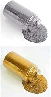 MARKQ Glitter Shaker Bottle 100g Silver + Glitter Shaker Bottle 100g Gold