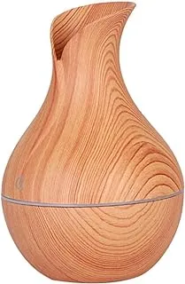 ECVV Essential Oil Diffuser,130ml,Wood Grain Aromatherapy Diffuser,Cool Mist Humidifier with 7 Color Changing LED Lights and Timer Settings, Waterless Auto off,USB Mini Ultrasonic Humidifier |Yellow|