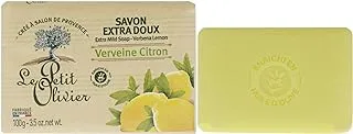 Extra Mild Soap - Verbena and Lemon by Le Petit Olivier for Unisex - 3.5 oz Soap