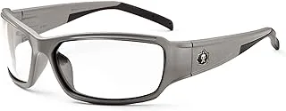 Ergodyne Skullerz Thor Safety Glasses - Matte Gray Frame, Clear Lens