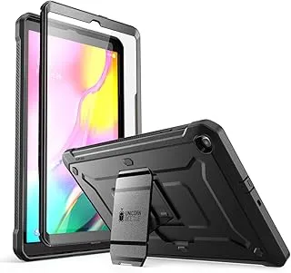 حافظة SUPCASE [Unicorn Beetle Pro] مصممة لهاتف Samsung Galaxy Tab A 10.1 بوصة حافظة حماية لكامل الجسم 2019 مع واقي شاشة مدمج - أسود