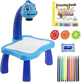 OM AKSHAR Projector Learning and Drawing Painting Set, Kids Drawing Projector Table, Child Learning Desk, Smart Projector with Light Music (Multicolor)