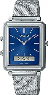 Casio Men's Watch - MTP-B205M-2EDF blue Dial, Silver Band