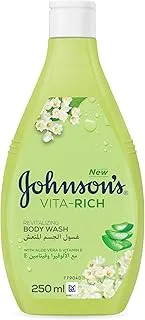 Johnson's Vita-Rich Orange Blossom, Jasmine and Muguet Revitalizing Body Wash, 250ml