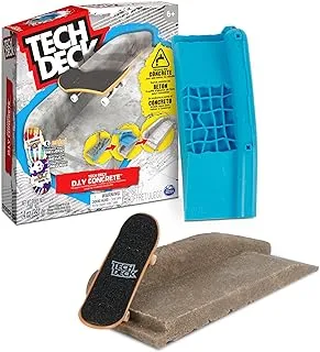 Tech Deck Concrete DIY Fingerboard Ramp Reusable Concrete Material with Enjoi Fingerboard 6+ Years