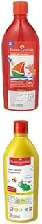 Faber Castell Paints Bottle Red 0.5L + Paints Bottle Yellow 0.5L