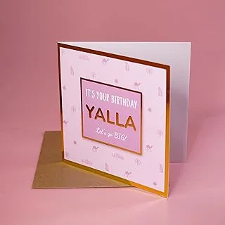 Greeting Card | BIRTHDAY | IT'S YOUR BIRTHDAY - YALLA | Magenta | SharetheLove (Foil Card)