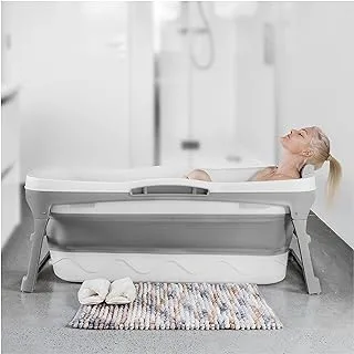 COOLBABY 56IN Large Foldable Bathtub for Adults