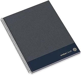 Ambar 150 Sheets 70 GSM Square Kraft Hard Cover Spiral Note Book, A4 Size