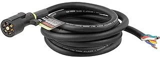 CURT 56603 Replacement 7-Pin RV Blade Trailer Wiring Harness Plug, 10-Foot Blunt-Cut Wires